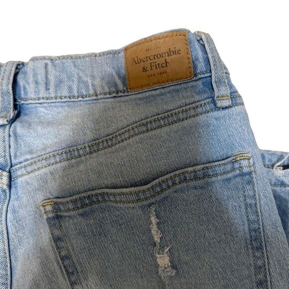 Abercrombie & Fitch Blue Straight Leg Jeans Distressed Vintage - Picture 7 of 10